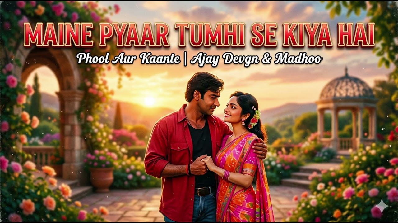 Maine Pyaar Tumhi Se Kiya Hai ❤️ Lyrical Video | Phool Aur Kaante | 90s Bollywood Romantic Song