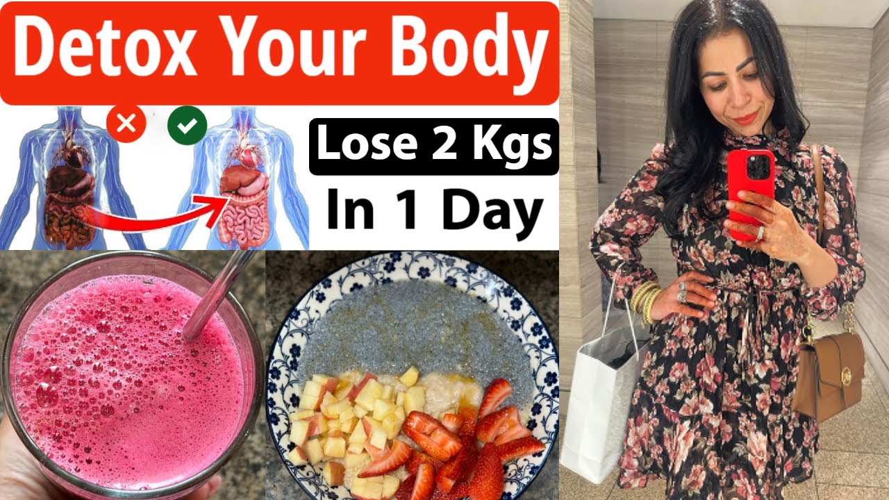 How To Detox Your Body In 1 Day | Detox Diet Plan To Lose 2 Kgs In 1 Day (In Hindi) | Fat to Fab