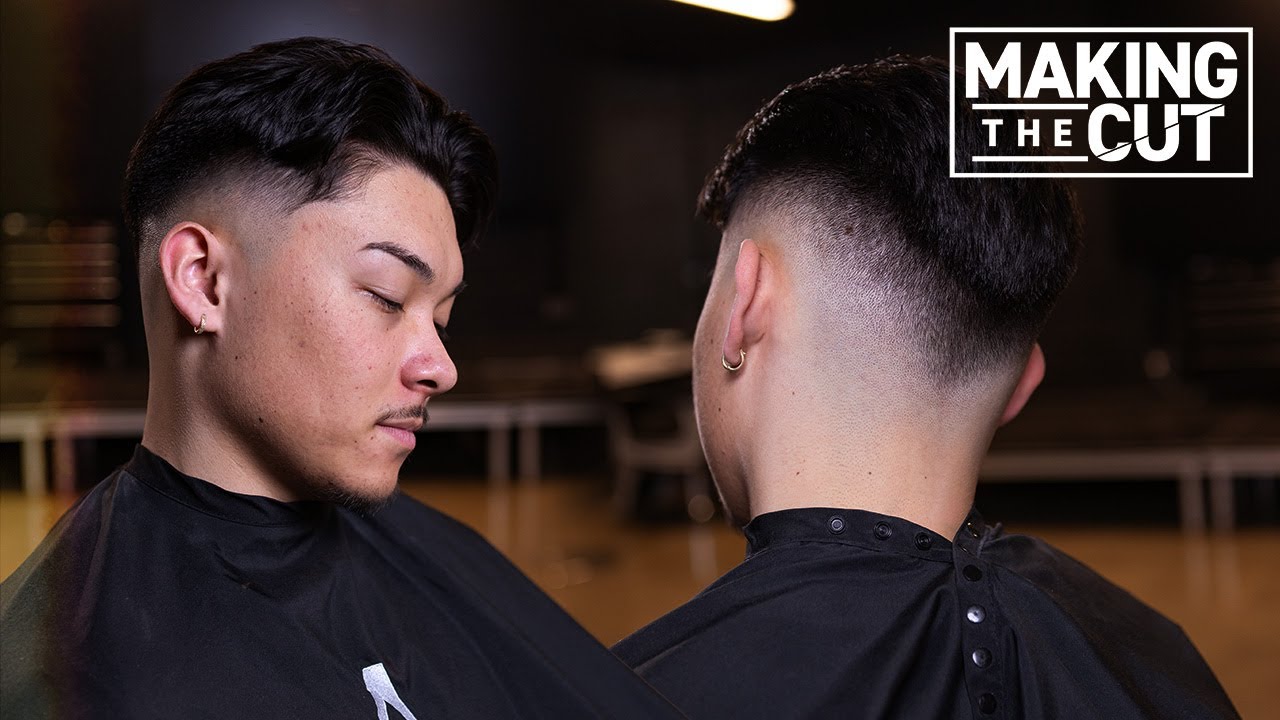 Curtains with a Mid Skin Drop Fade Tutorial | Making the Cut w/ Antz Nafatali