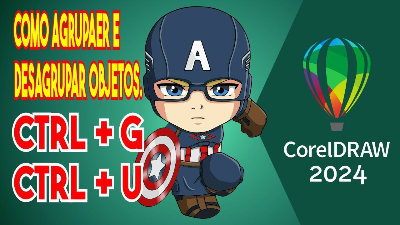 Como agrupar e desagrupar objetos no Corel DRAW.