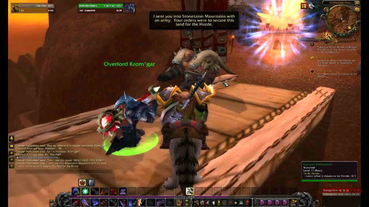 Stonetalon Mountains Final Quest - Cataclysm (Garrosh)