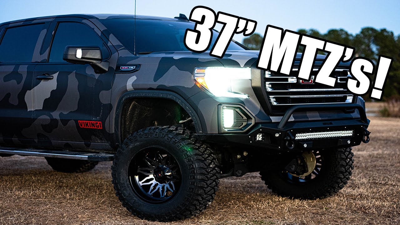Устанавливаю 37-дюймовые шины Mickey Thompson Baja MTZ на мой GMC Sierra!