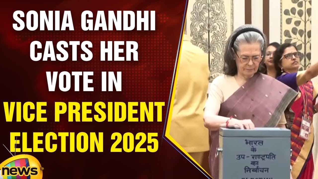 Sonia Gandhi Casts Her Vote In Vice President Election 2025 | B Sudershan Reddy | Congress
