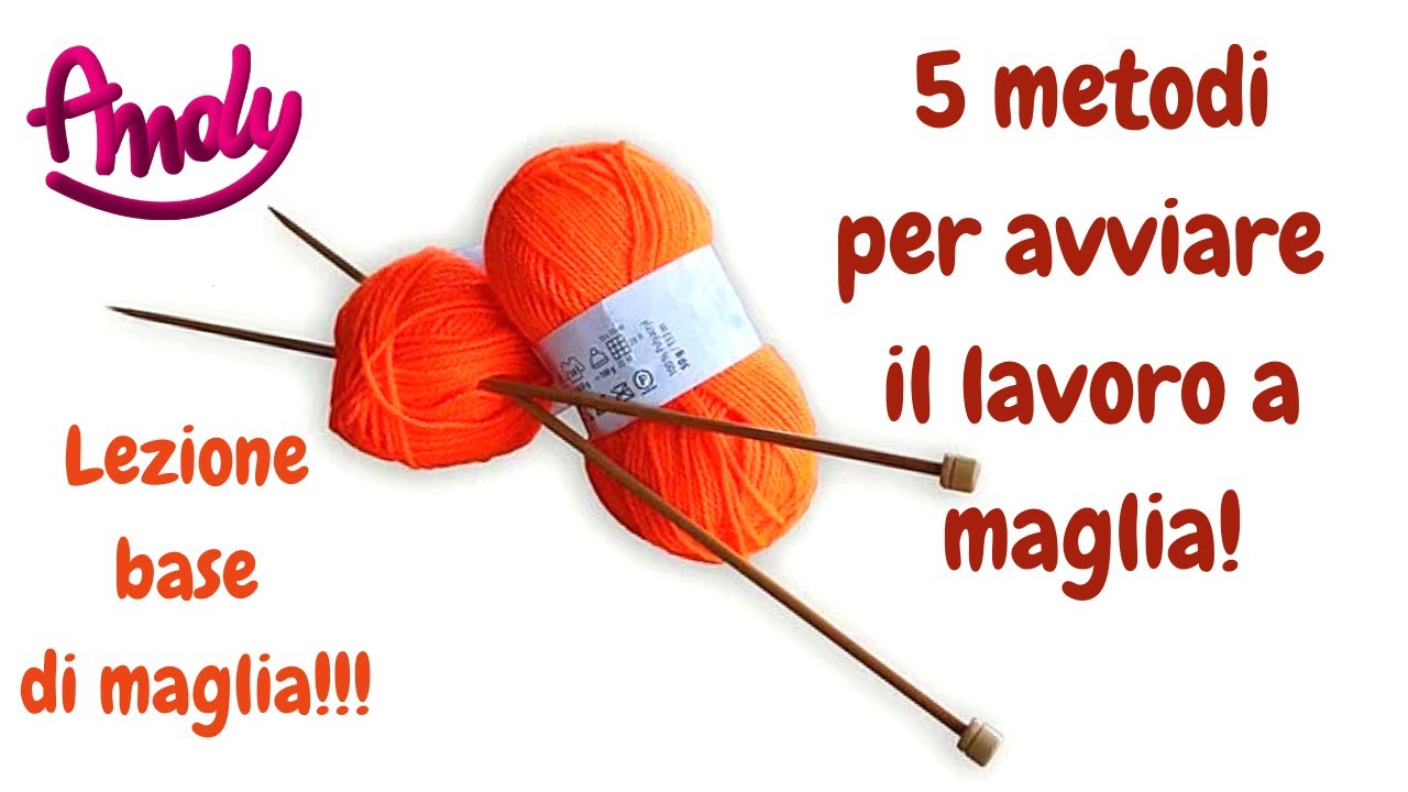 TUTORIAL Scuola di maglia Lezione base 5 diversi metodi per avviare il lavoro a maglia Andy Handmade