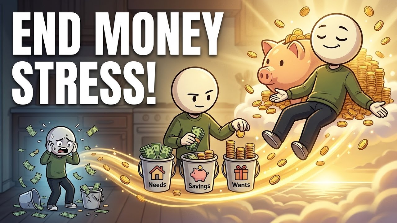 The 3 Bucket System to Stop Money Stress | psychology of money