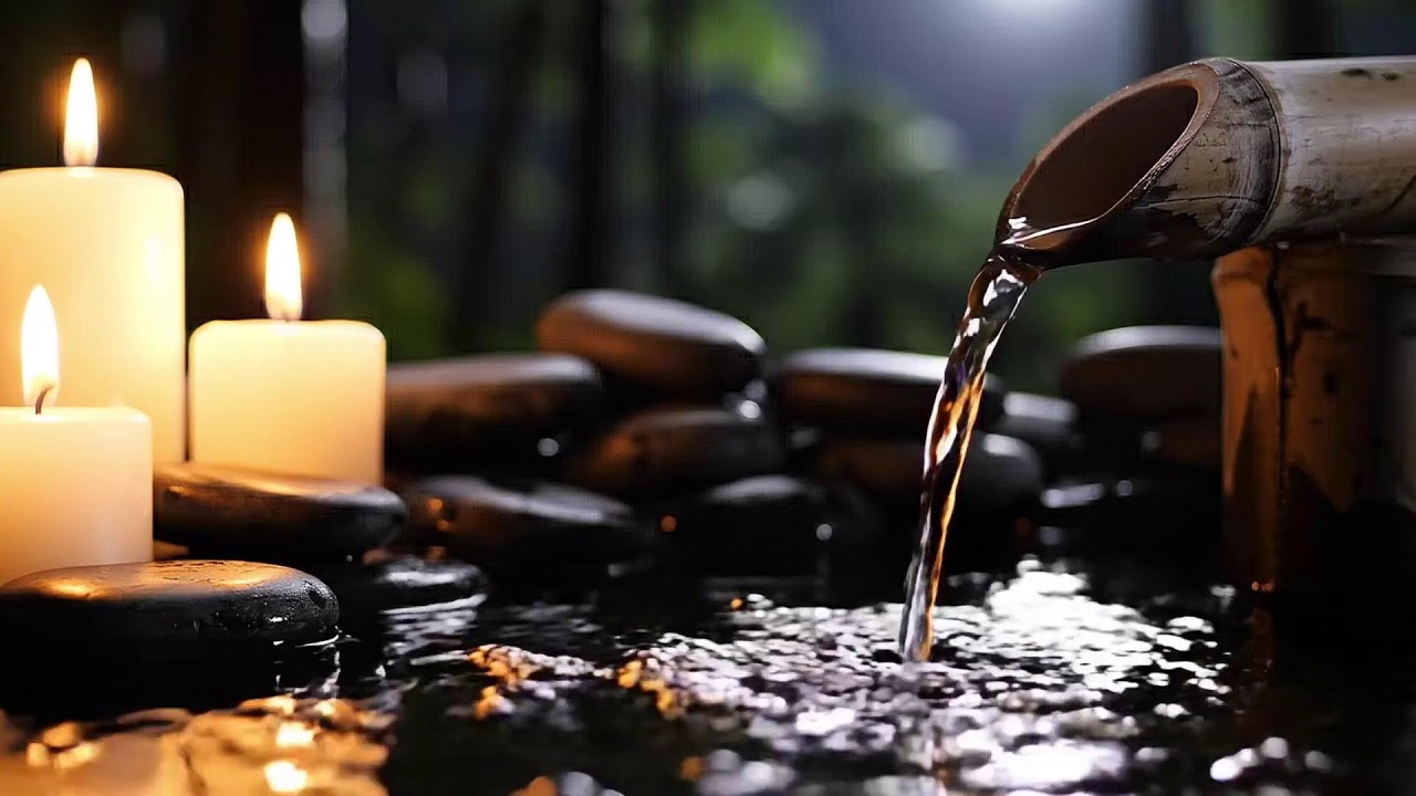 Healing Piano with Soothing Water Sounds 🌿 Relieves Stress, Calm Anxiety & Depression, Deep Sleep