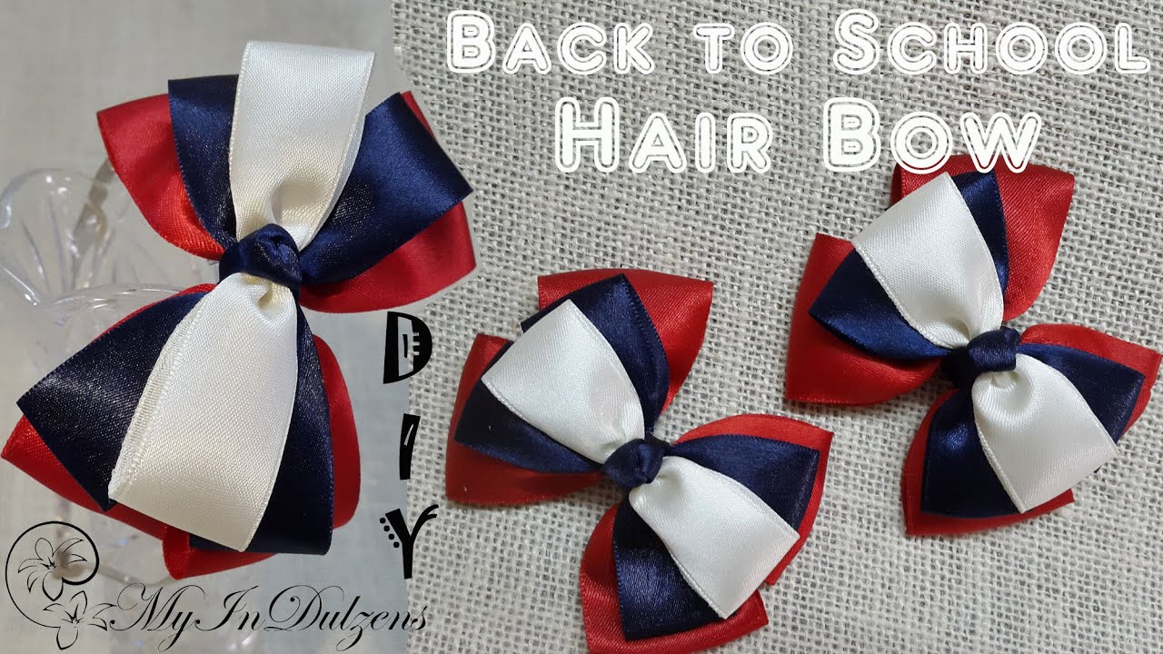 D.I.Y. Back to School Hair Bow | MyInDulzens