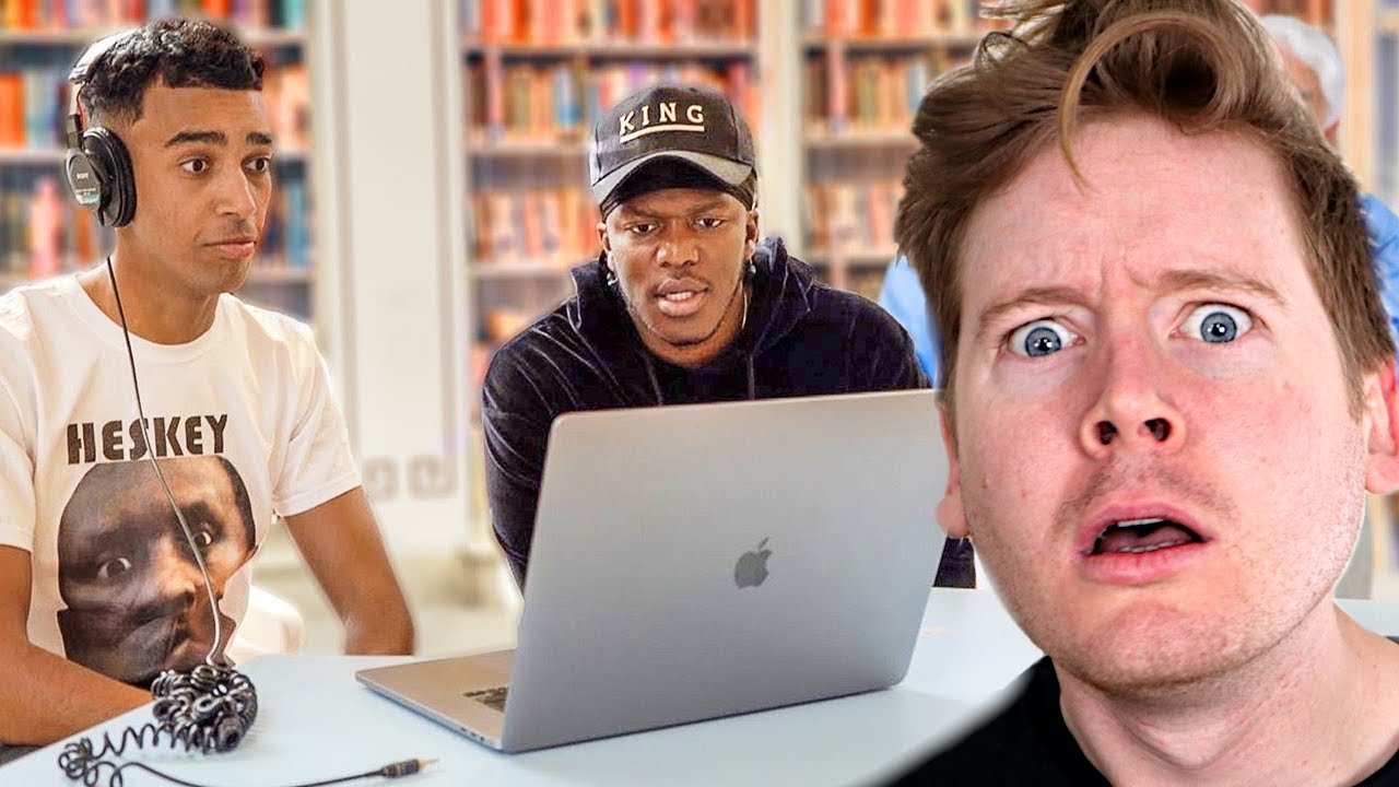 Niko Blasting EMBARRASSING Voicemails In Library With KSI REACTION