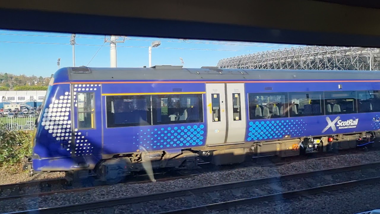 Train ride from Stirling railway station to Waverley Station Edinburgh