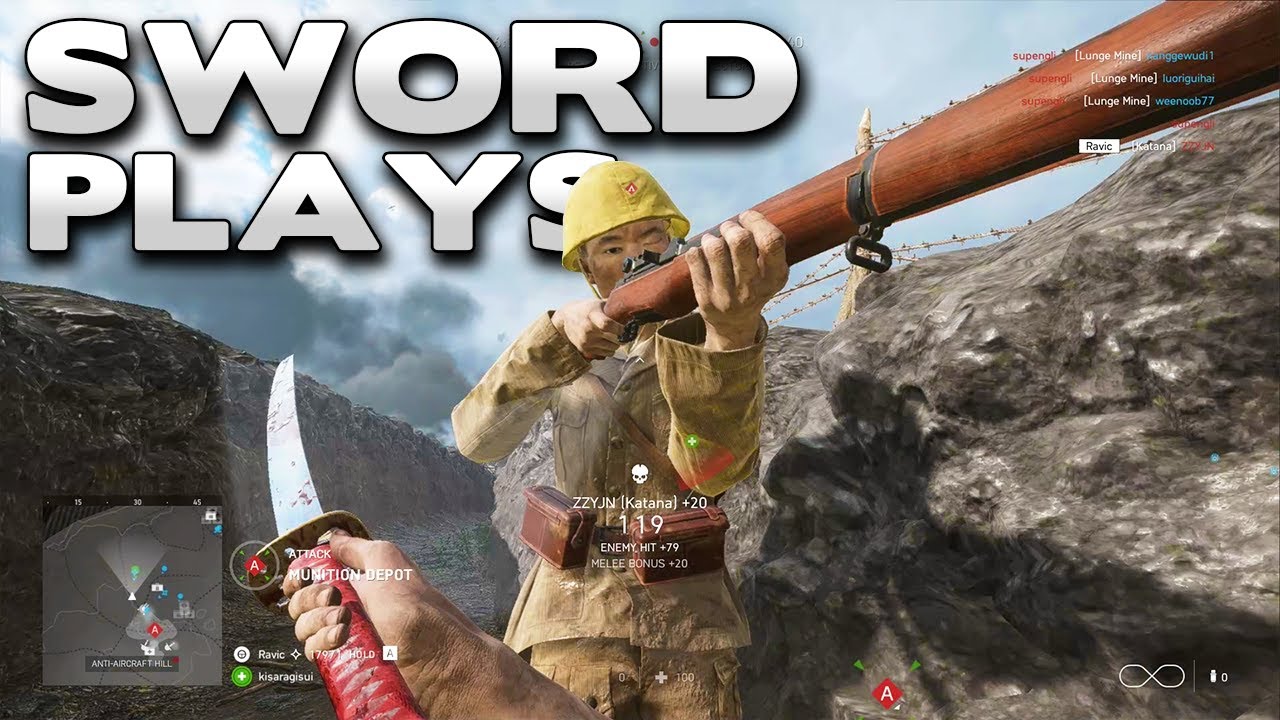 Sword Plays in Battlefield 5 (Katana Gameplay)