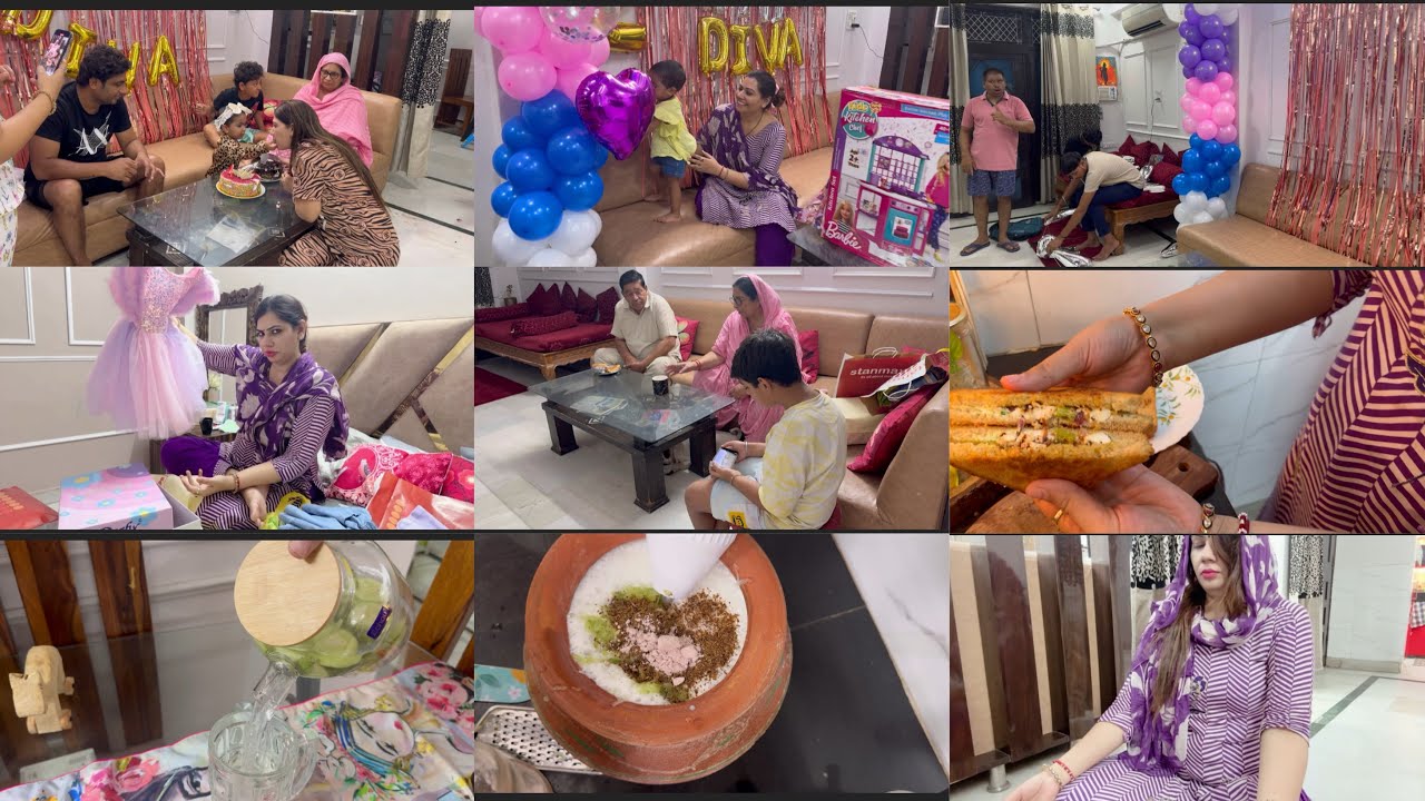 Diva ke 2 birthday ki tayari|full productive routine with super healthy recipeDay-6/30 days