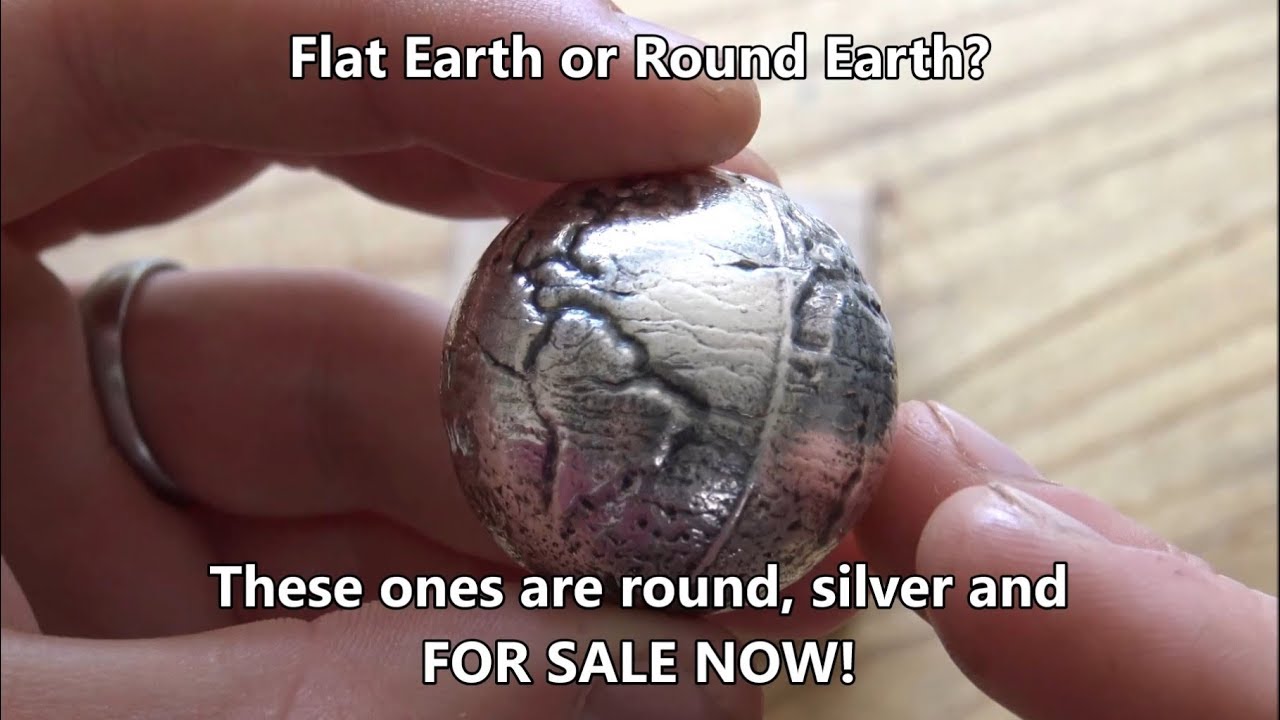 SOLD OUT - Flat Earth or Round Earth? These ones are Round, Silver and FOR SALE NOW!!!