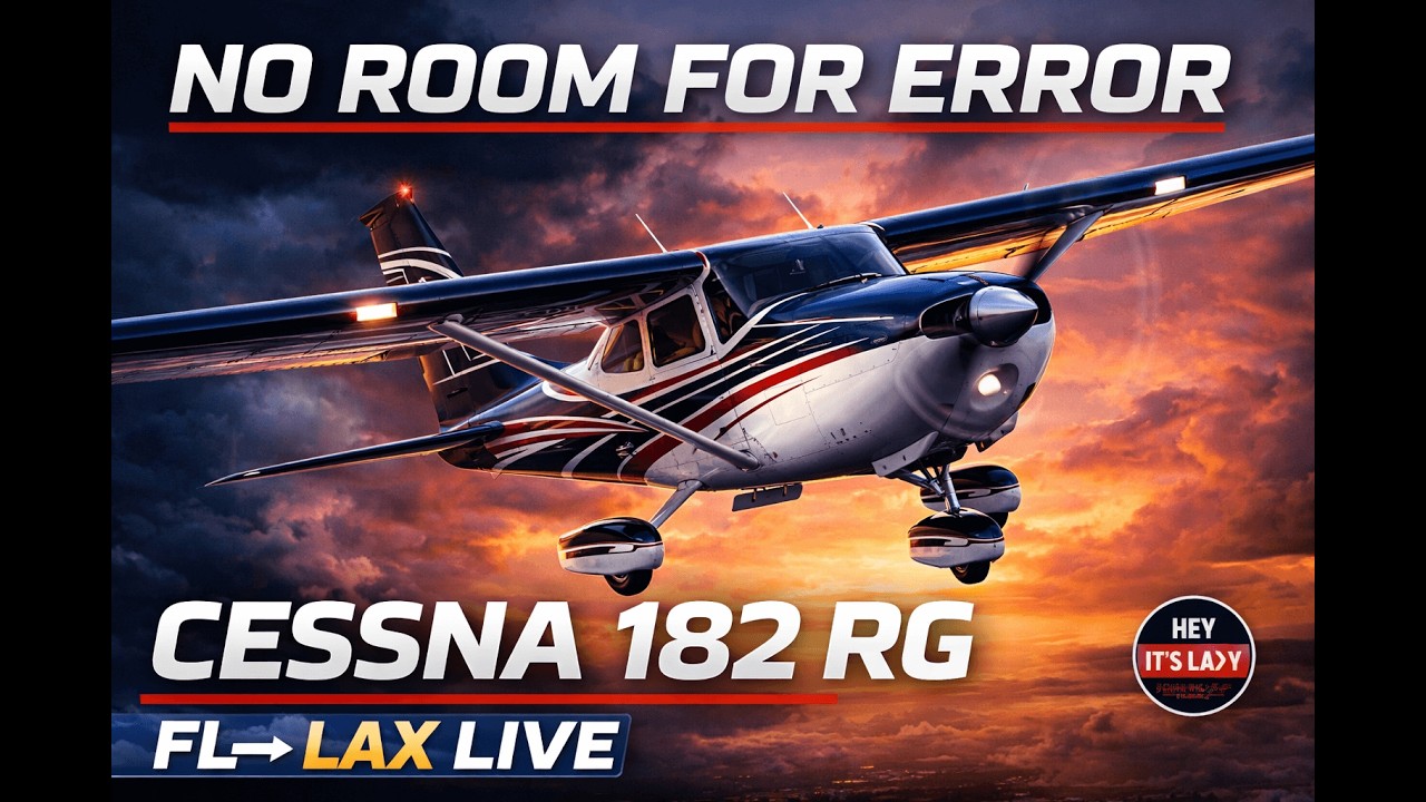 Long Haul in the Cessna 182 RG | Florida to LAX LIVE