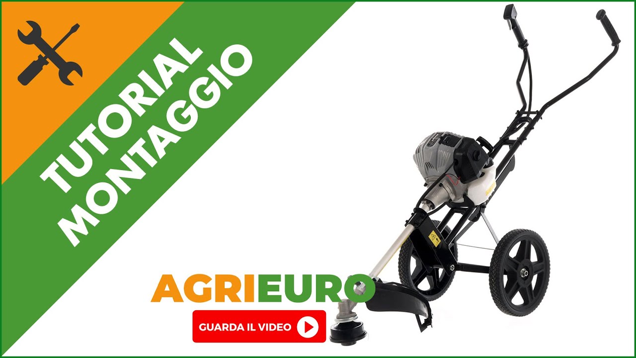 Decespugliatore a ruote Blackstone BW-CUT 52: montaggio del nuovo decespugliatore a ruote a scoppio