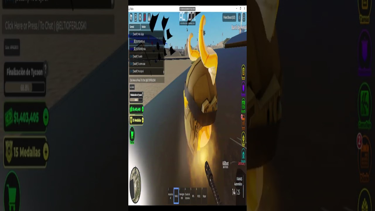 recopilacion kills a pie cap 8 #roblox  #wartycoon  #memes