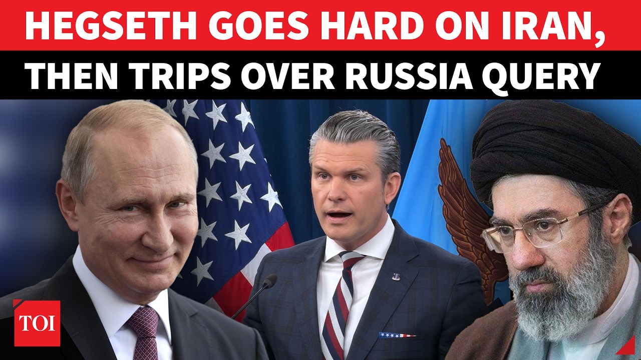 Hegseth ‘Chokes' On Russia Question After Issuing ‘Most Intense Day’ Threat To Iran | US Briefing