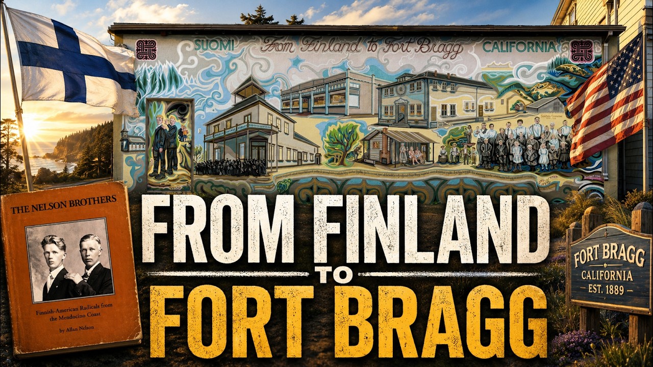 From Finland to Fort Bragg. Mural by Lauren Sinnott.