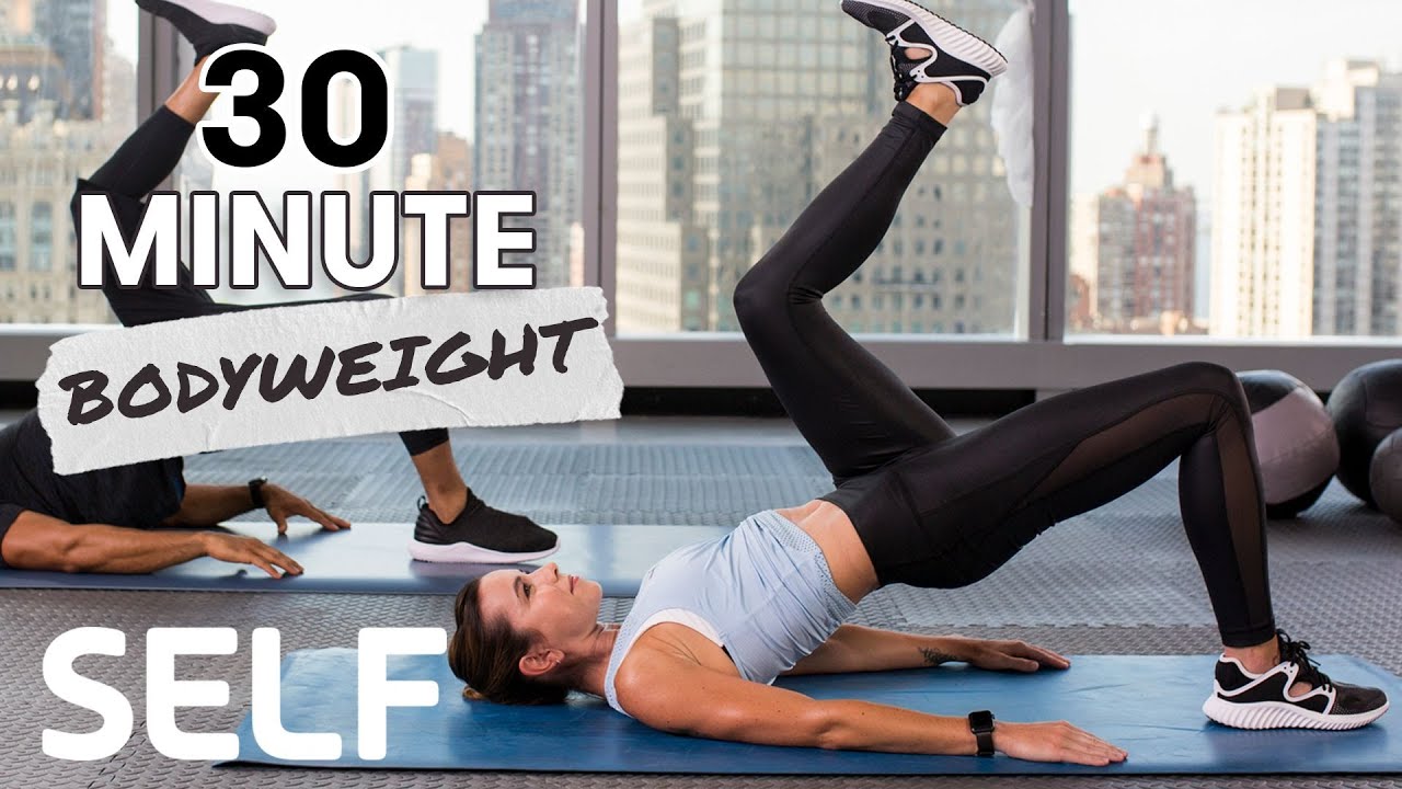 30-Minute Abs & Cardio at Home Workout With Burnout - No Equipment | SELF