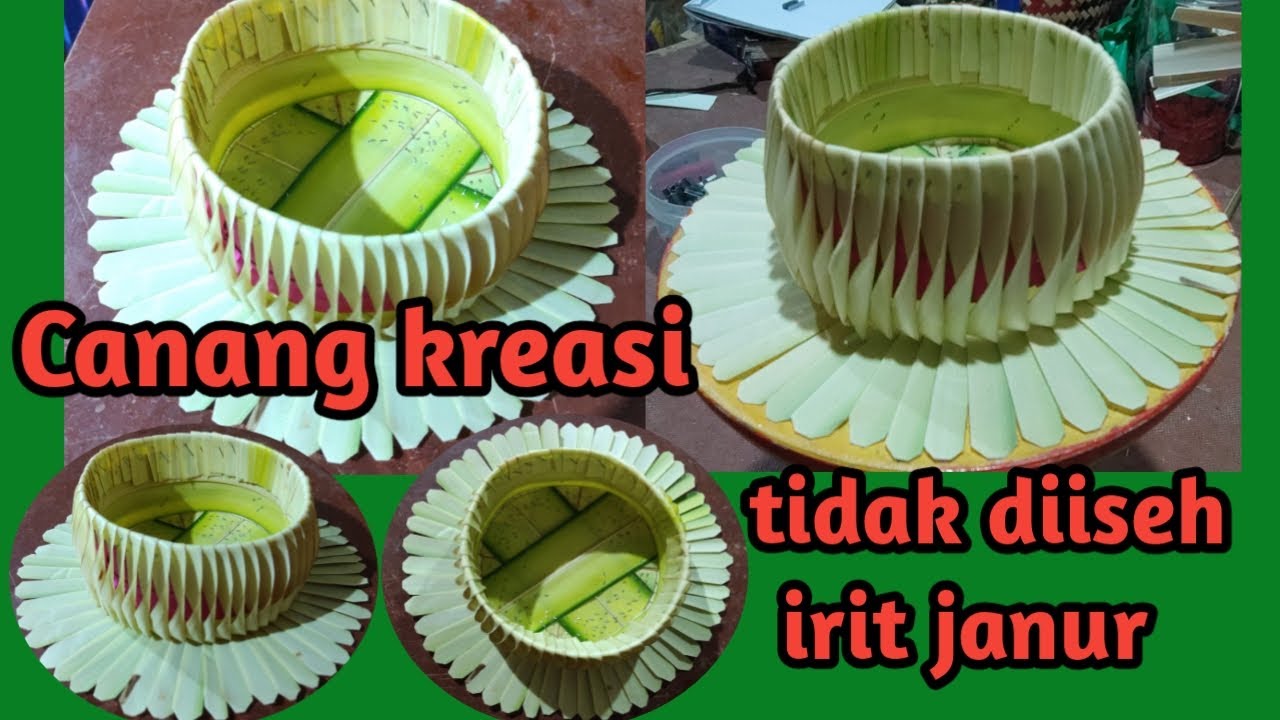 Membuat canang  kreasi  seperti sampian gebogan tanpa diiseh