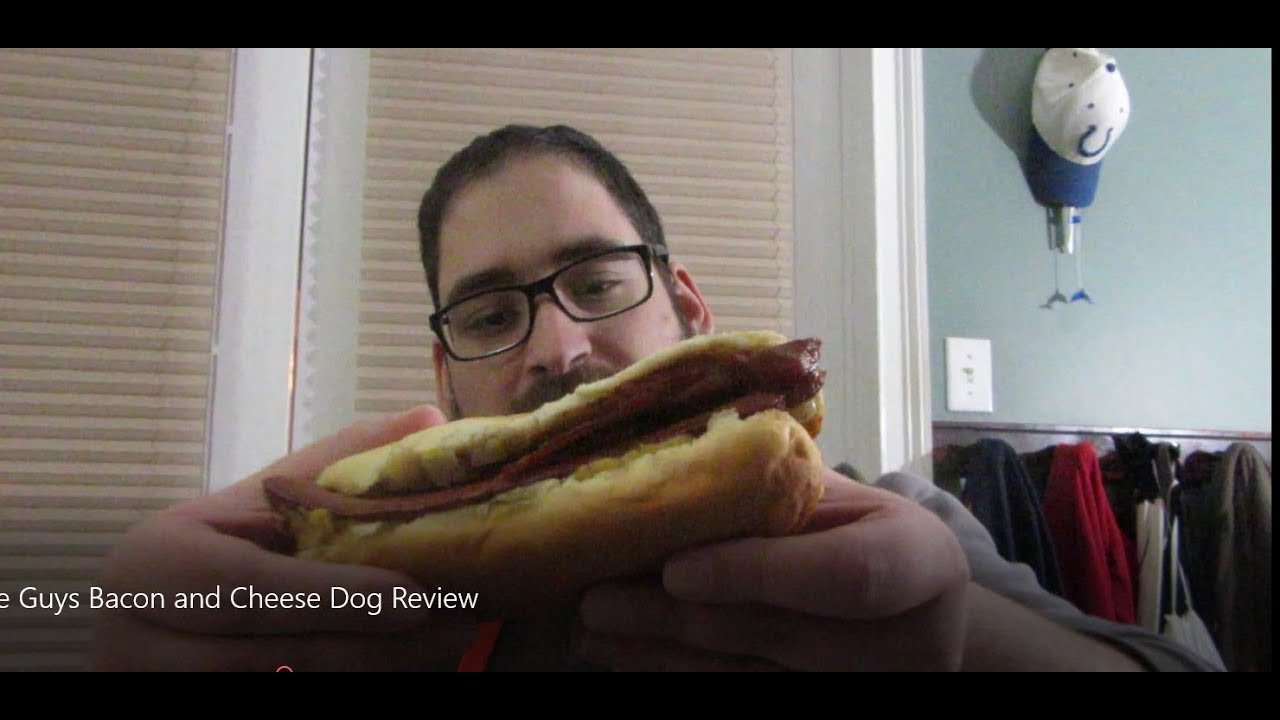 Five Guys Bacon and Cheese Hot Dog