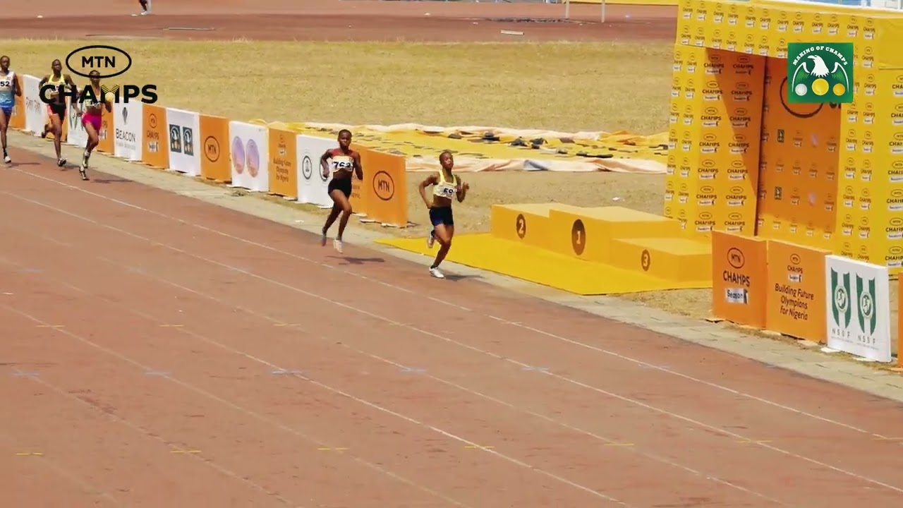 800M Youth Girls Final at MTN Champs season 4 at U.J Esuene Stadium, Calabar.