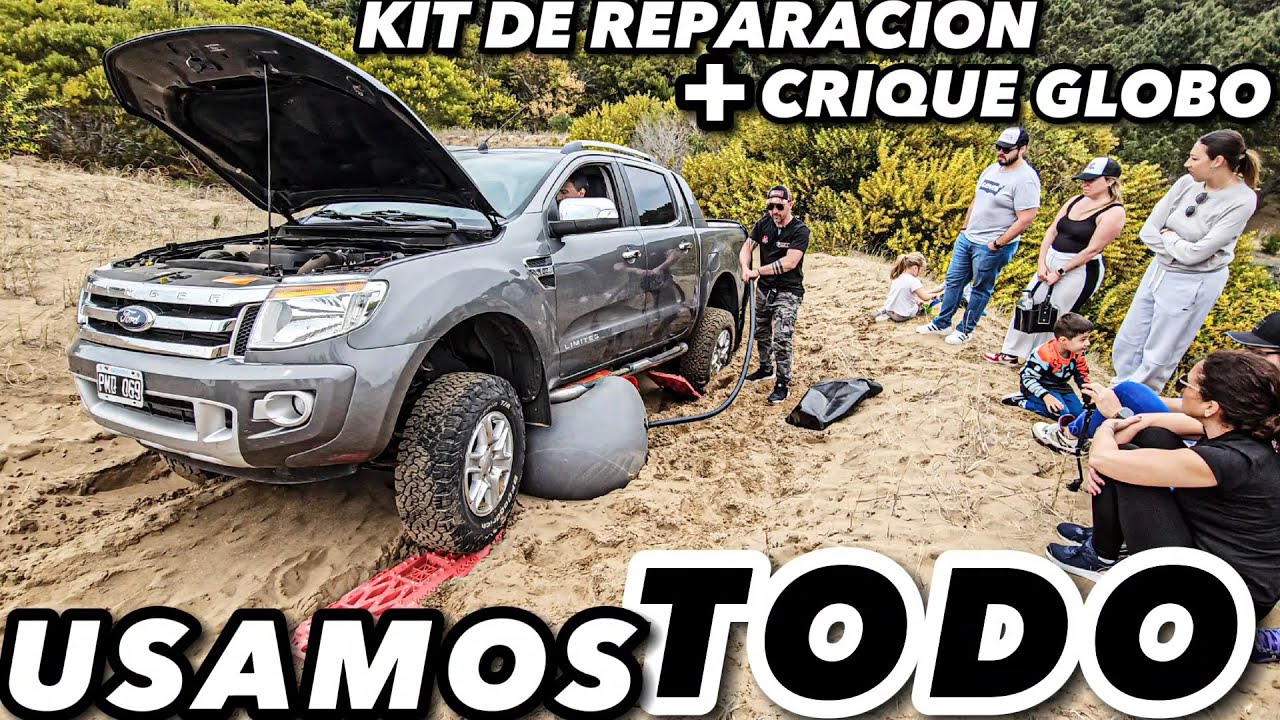 CRIQUE GLOBO + KIT DE REPARACIÓN DE NEUMÁTICOS + ENTALONADA = La Pasamos Genial y Seguimos Adelante
