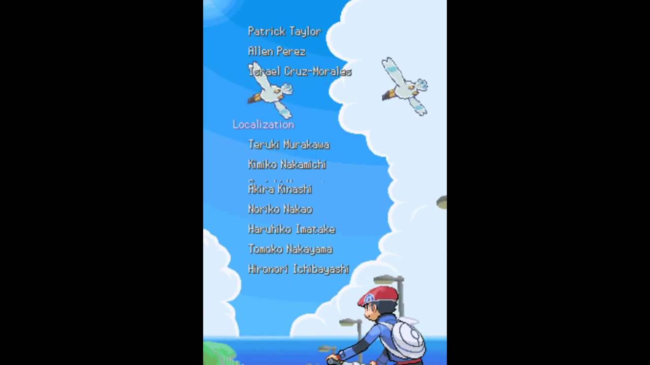 Pokémon Platinum - Credits