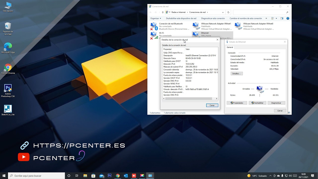 ✅ Cómo corregir el error de red no identificada, Sin acceso a Internet Windows 10