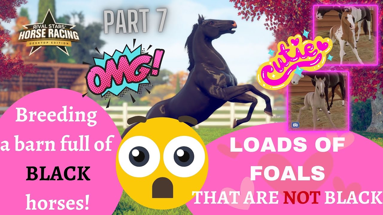 Breeding a barn full of Black horses! Part 7! Rival Stars Horse Racing
