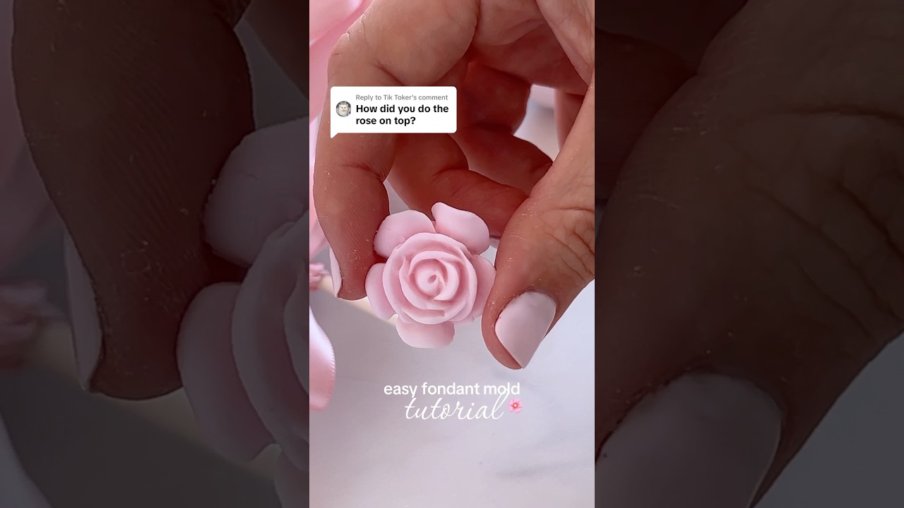 Easy Silicone Fondant Mold Tutorial!🌸 | My Little Cakepop
