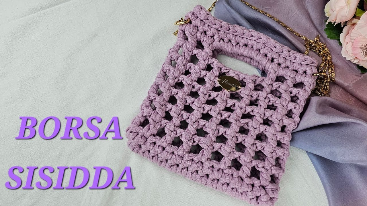 Solo 17 minuti per mini bag uncinetto wow, facile e super chic