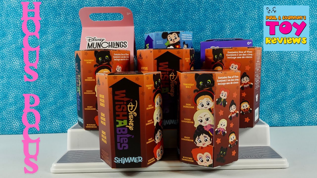 Распаковка плюшевых мишек Munchlings из серии Shimmer серии Disney Wishables в закрытой коробке