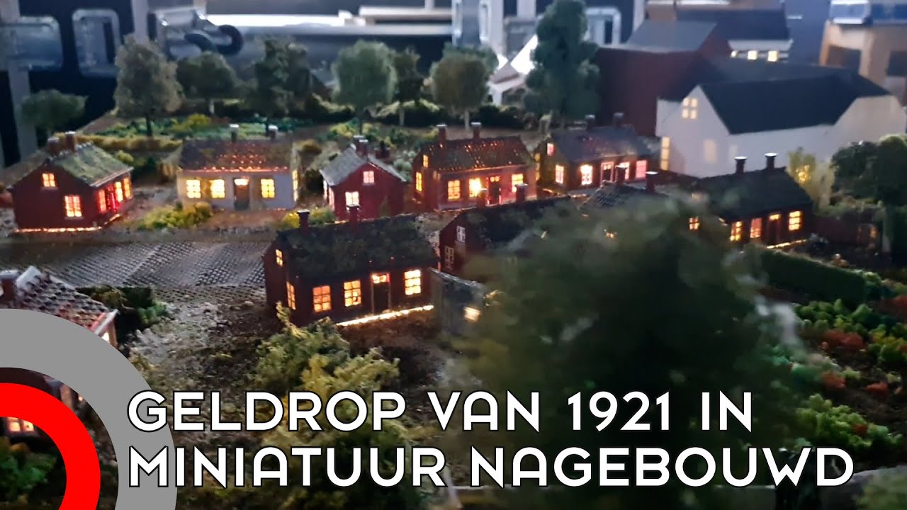 Het Geldrop van 1921 in het klein nagebouwd