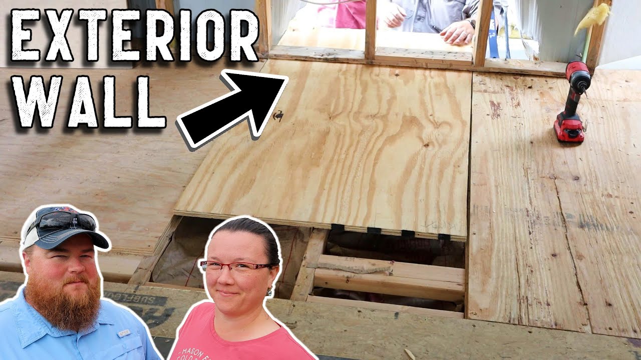 Now the WHOLE HOUSE has New Subfloor! // Mobile Home Renovation