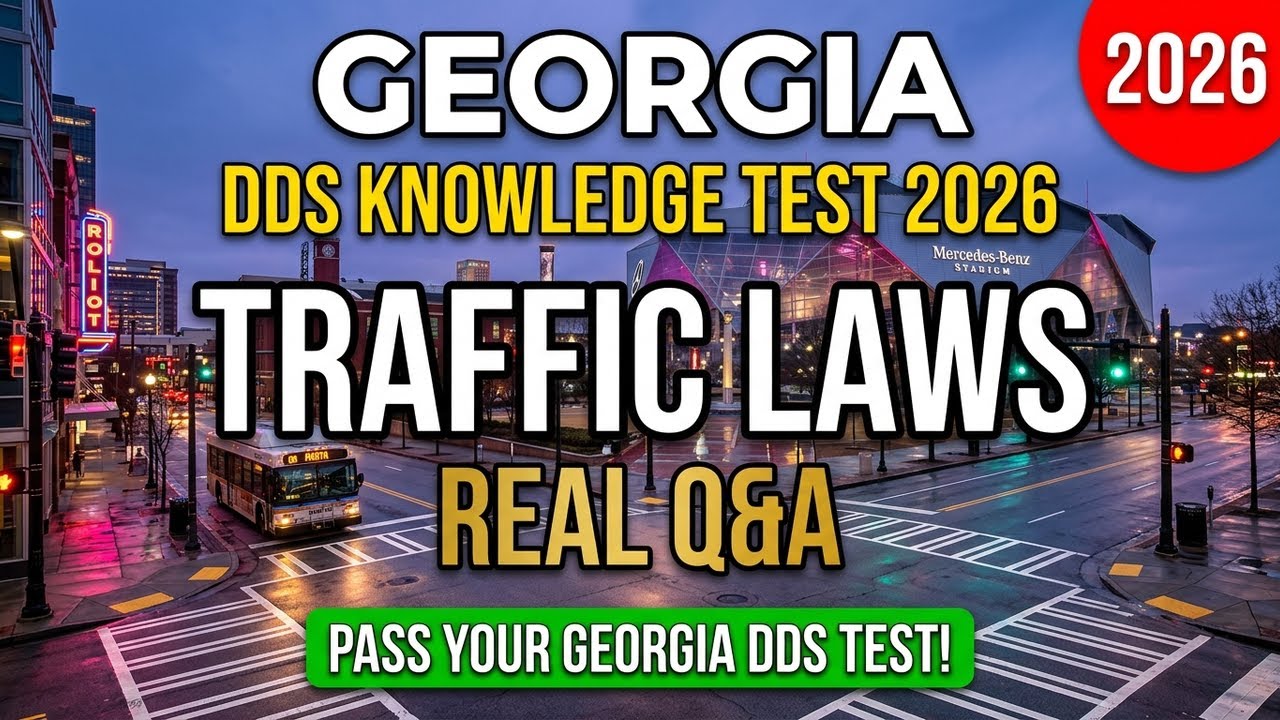 Georgia DMV Traffic Laws Practice Test 2026 &mdash; 50 Must-Know Permit Test Questions