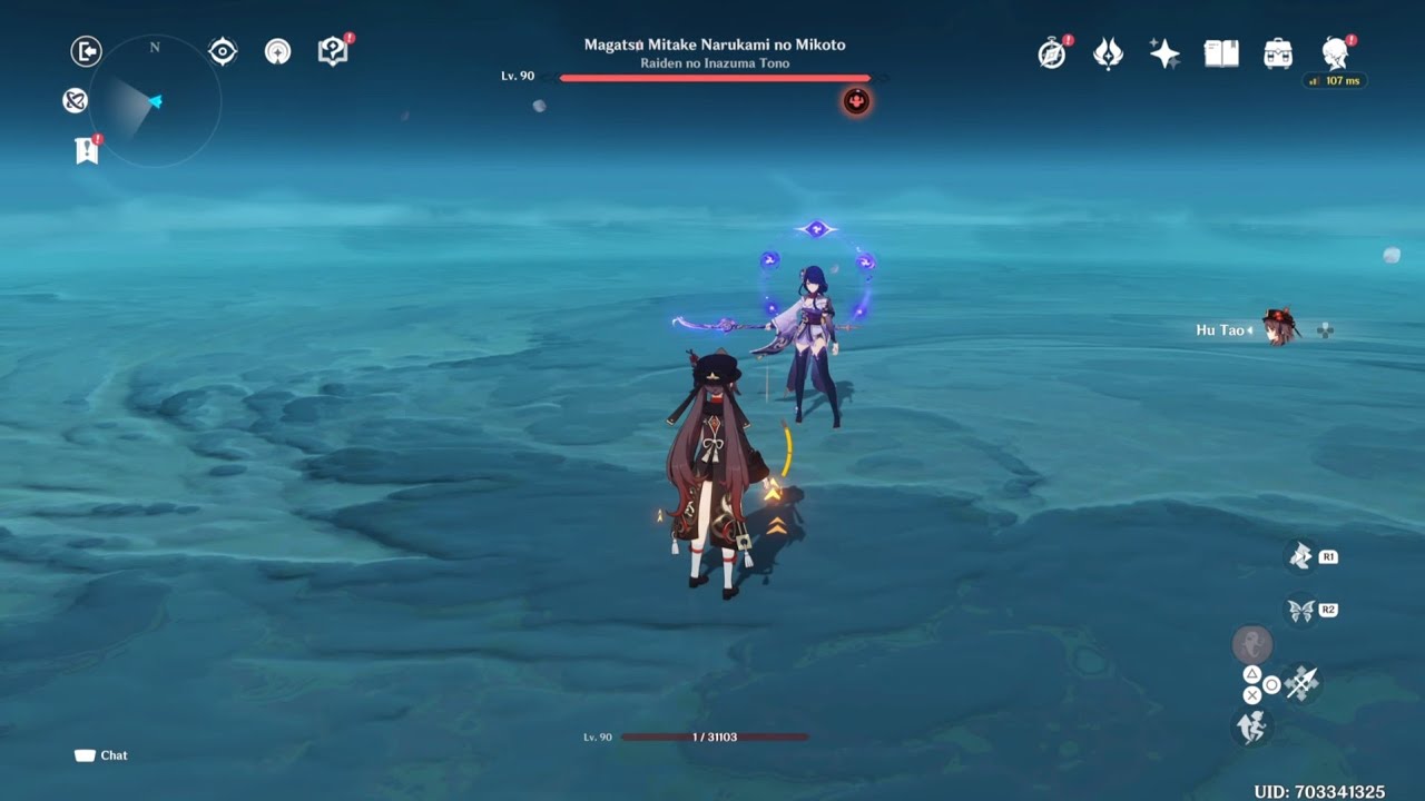 1 HP solo Hu tao vs Raiden Shogun | Genshin Impact
