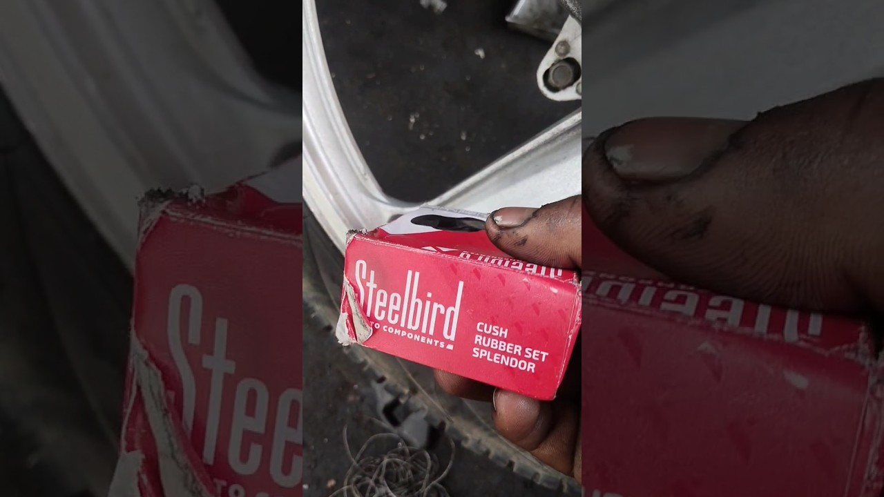Splendor Plus ki coupling rubber replacement steelbird genuine#automobile #trending #youtube