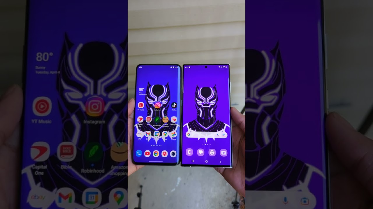 S23 Ultra VS Oneplus 7 Pro - Fluid AMOLED VS Dynamic AMOLED Max Brightness