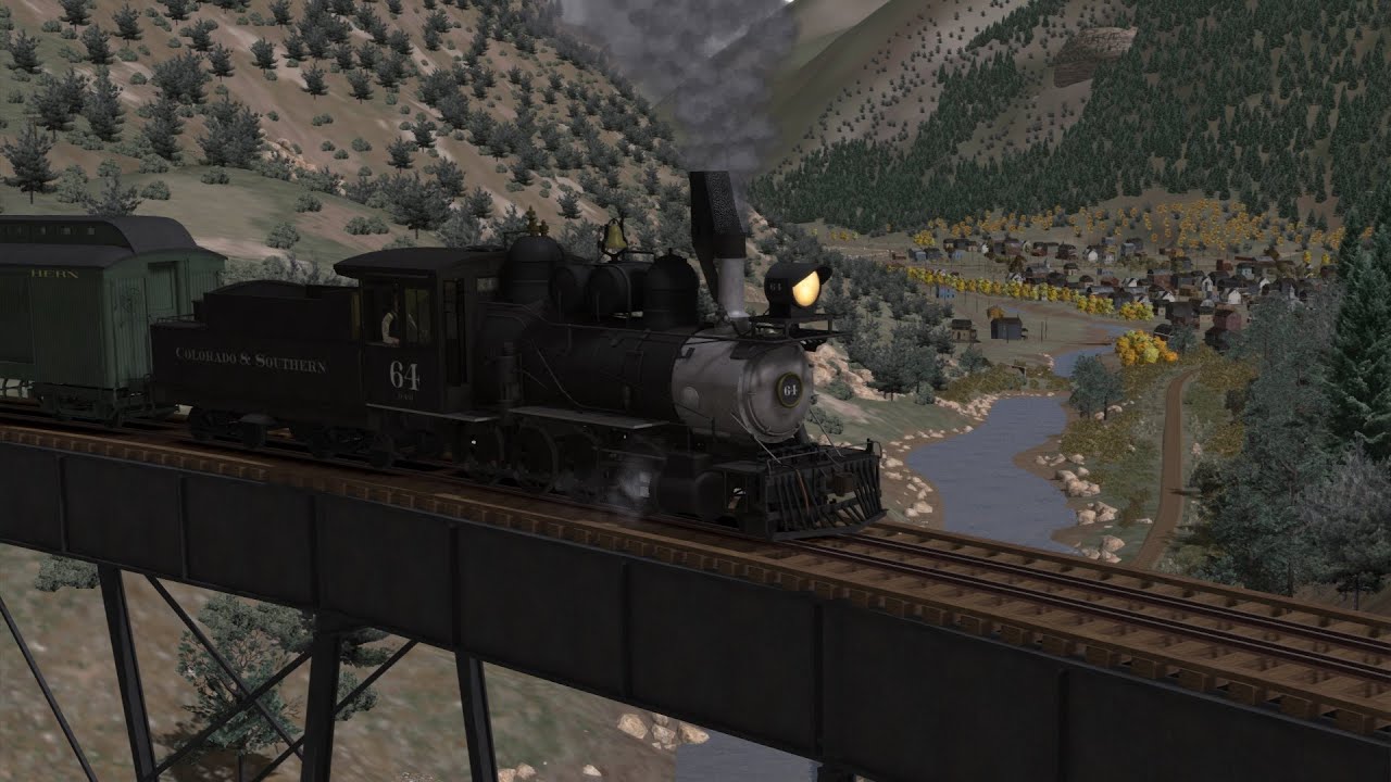 TS2021: Operating B4D Locomotive on the Clear Creek Narrow Gauge Route (Late Penalties Galore!)