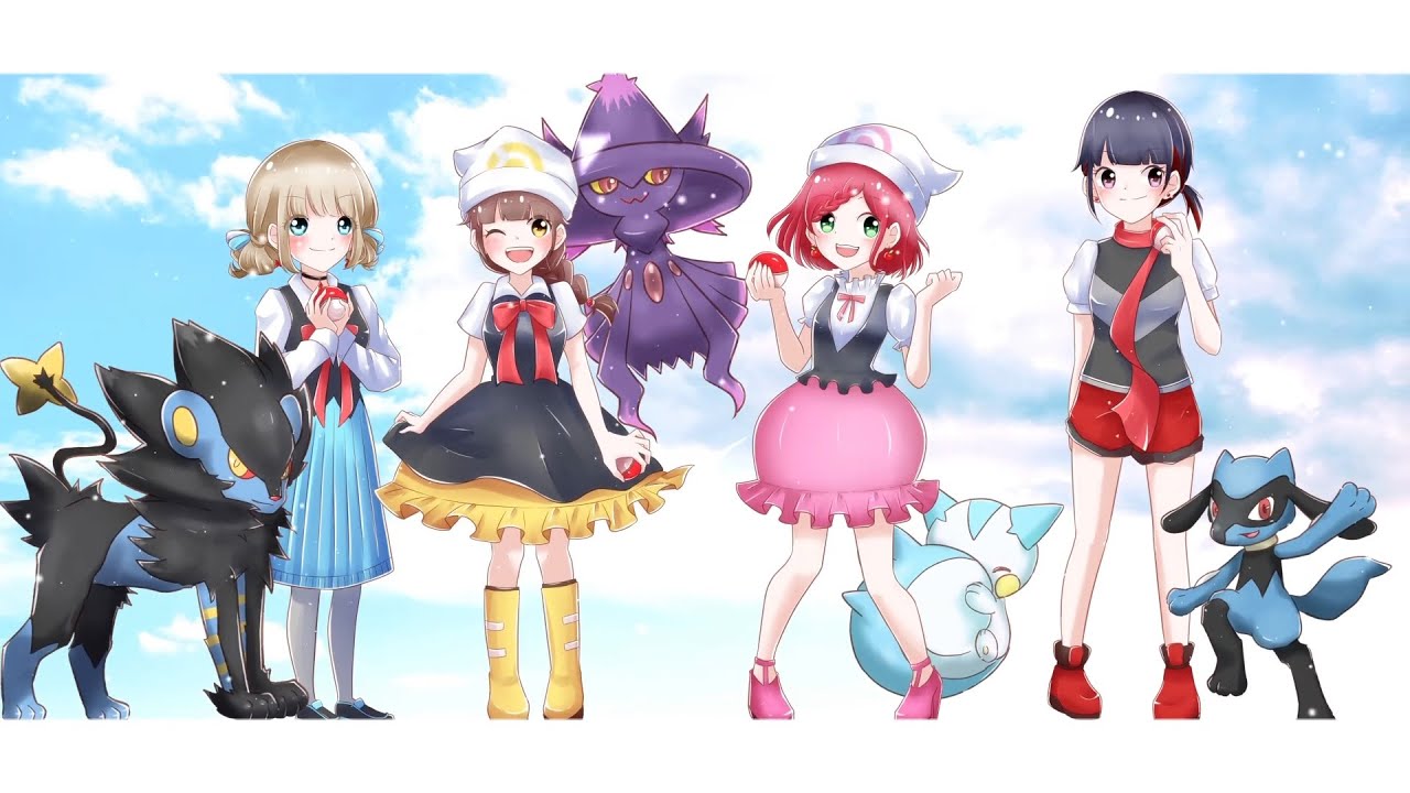 4人でポケモンED『風のメッセージ』歌ってみた【ダイヤモンド&パールED】