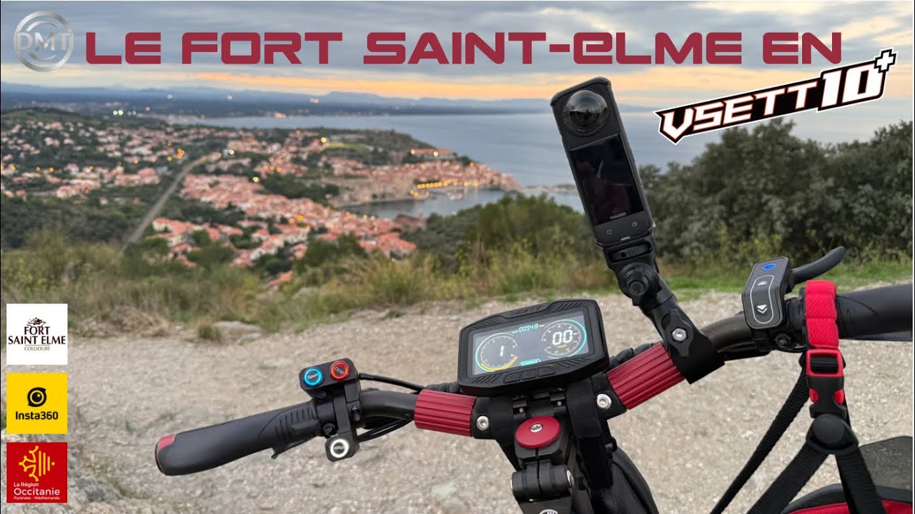 Argeles vers Saint Elme en trottinette électrique Vsett10+. Ride complet