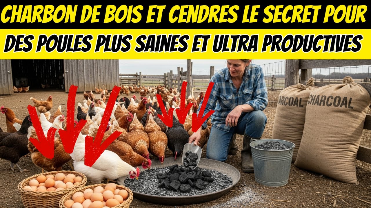 Charbon de bois et cendres le secret pour des poules plus saines et ultra productives