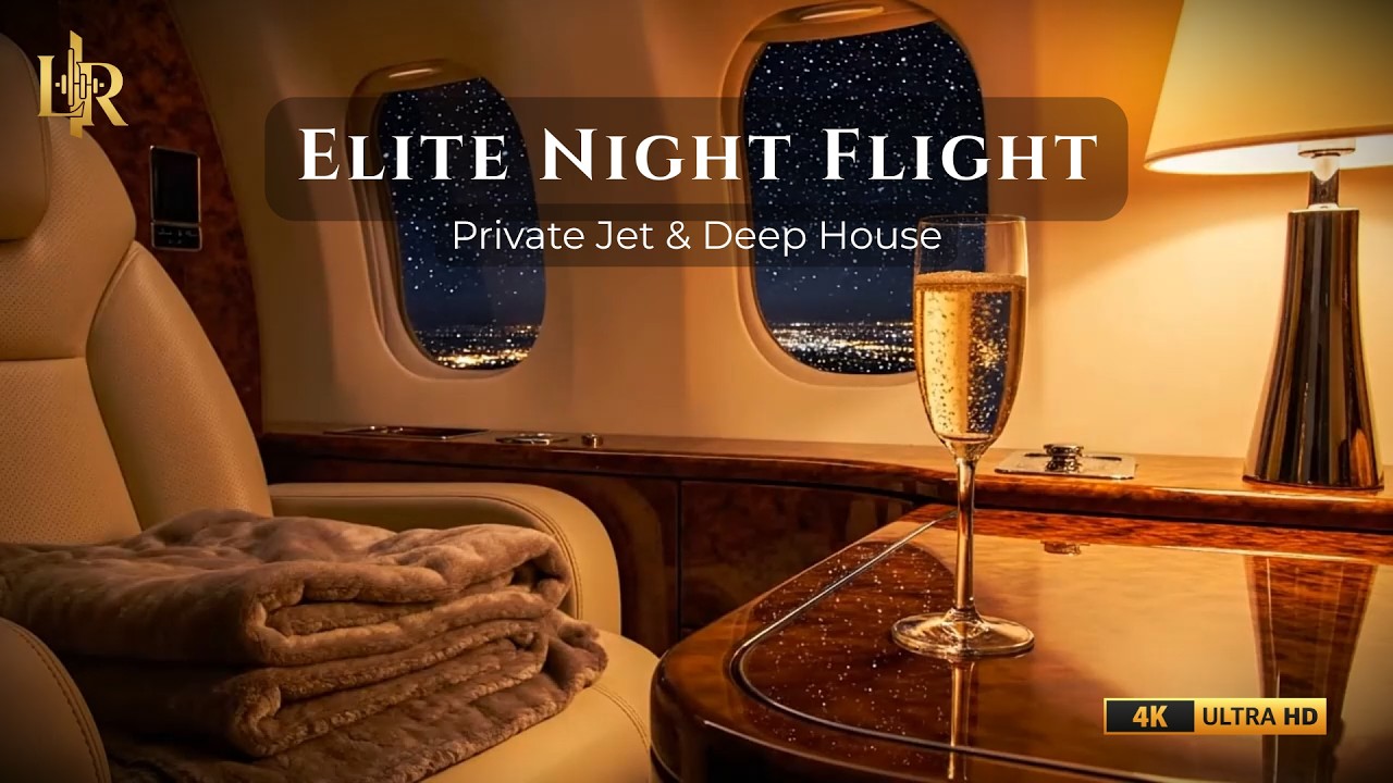 Elite Night Flight ✈️ Private Jet & Deep House