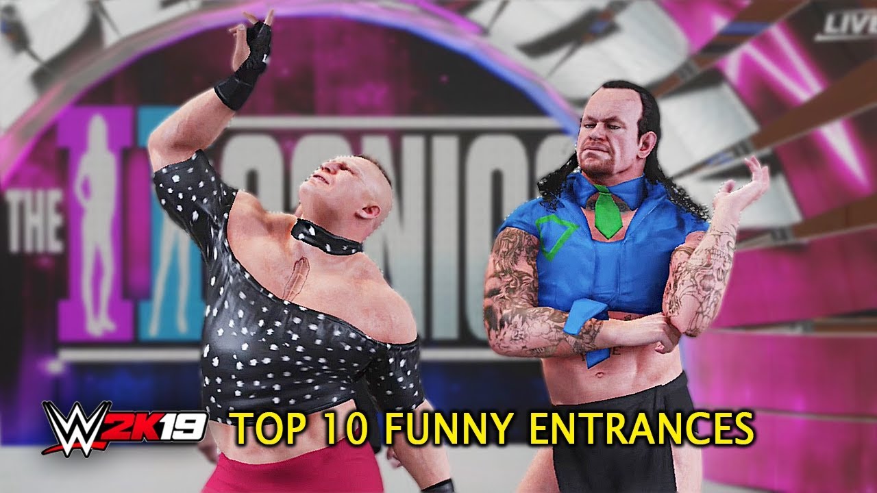 WWE 2K19 - Top 10 Funniest Entrances 