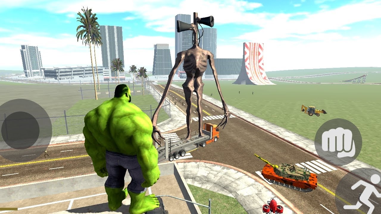 Siren Head Vs the Halk ||indian bike vala game || #indianbikesdriving3d 