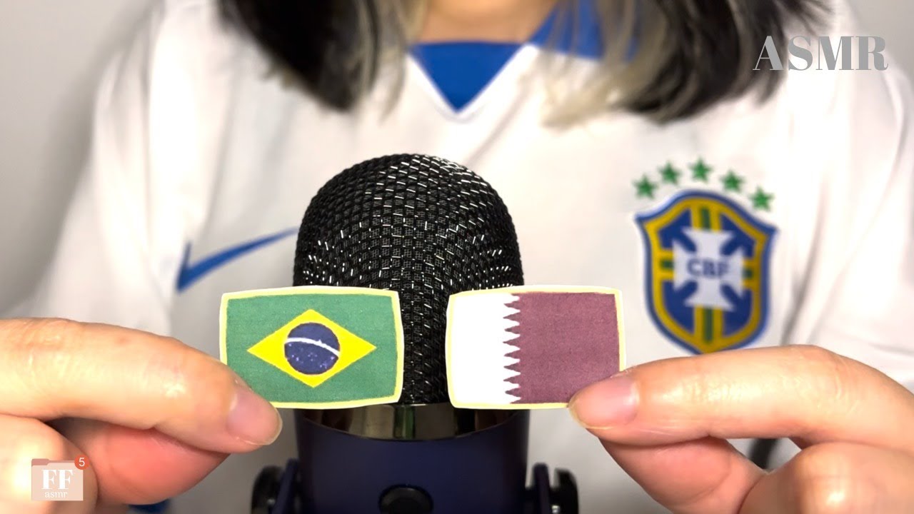[ASMR] FALANDO PAÍSES DA COPA DO MUNDO CATAR 2022 - SUSSURRANDO