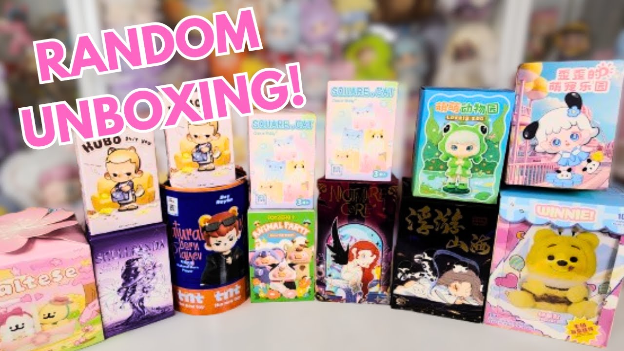 HUGE RANDOM BLIND BOX HAUL!  POPMART, TNTSPACE, DISNEY, DODO NAMI & MORE!