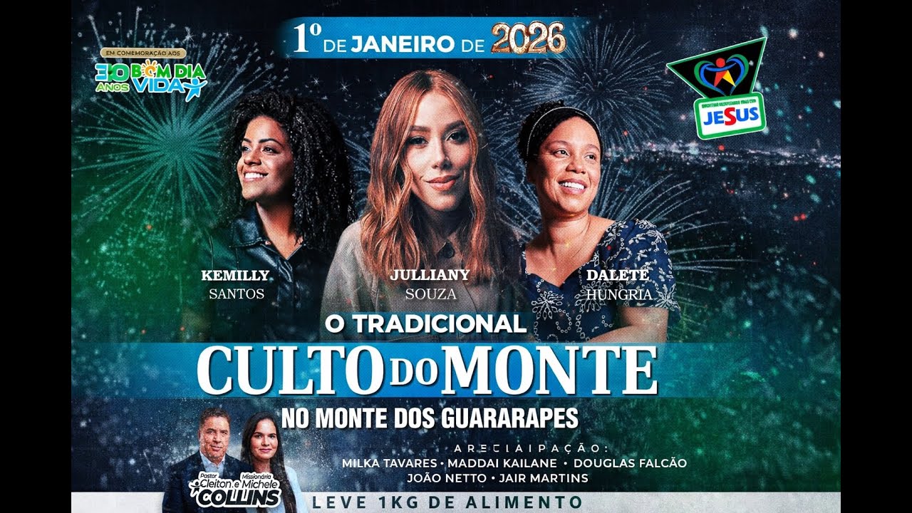 Culto do Monte 2026 | Monte dos Guararapes – Ao Vivo