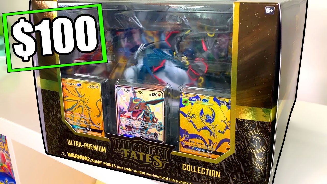 The $100 HIDDEN FATES BOX! New Ultra Premium Collection Pokemon Card Opening