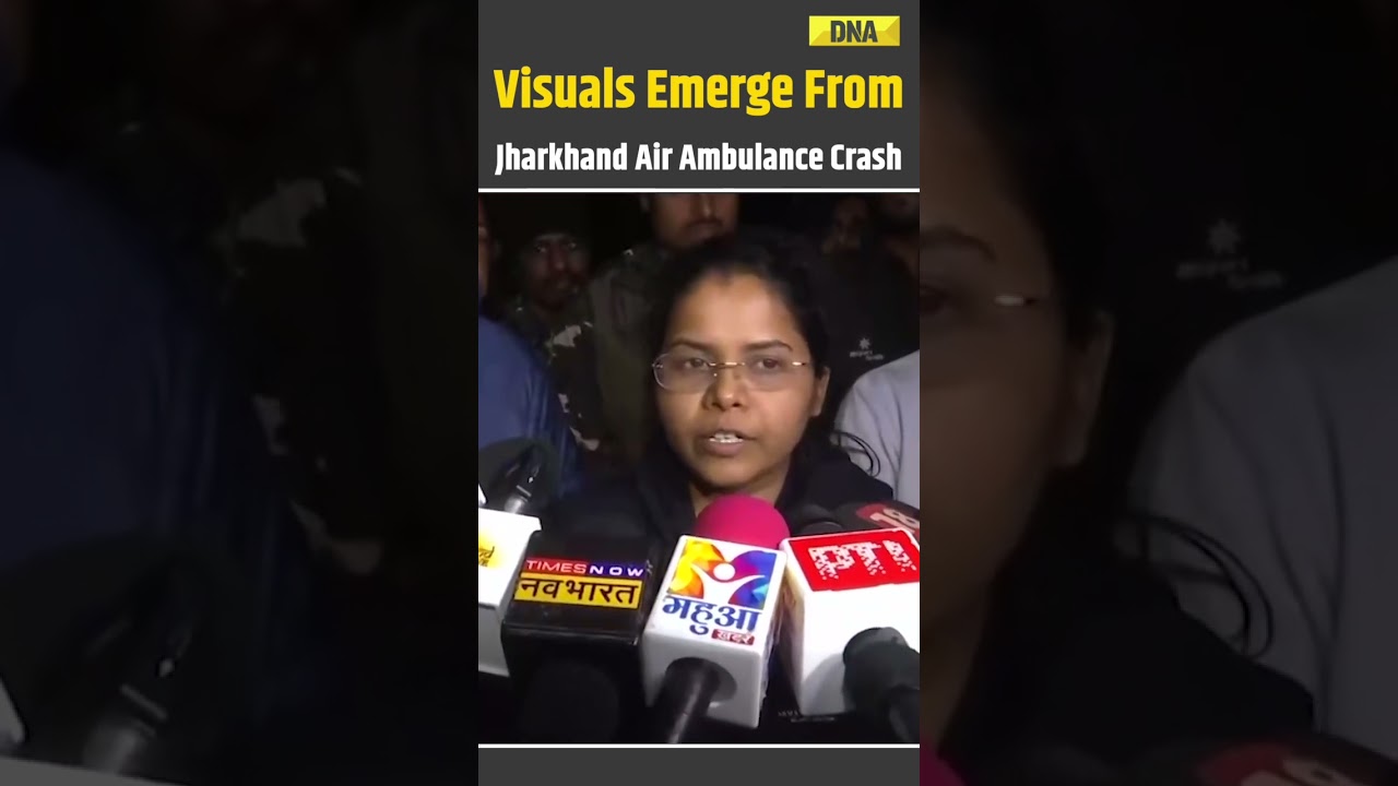 Jharkhand Air Ambulance Crash: Shocking Visuals Surface | 7 Onboard In Ranchi&ndash;Delhi Flight #shorts